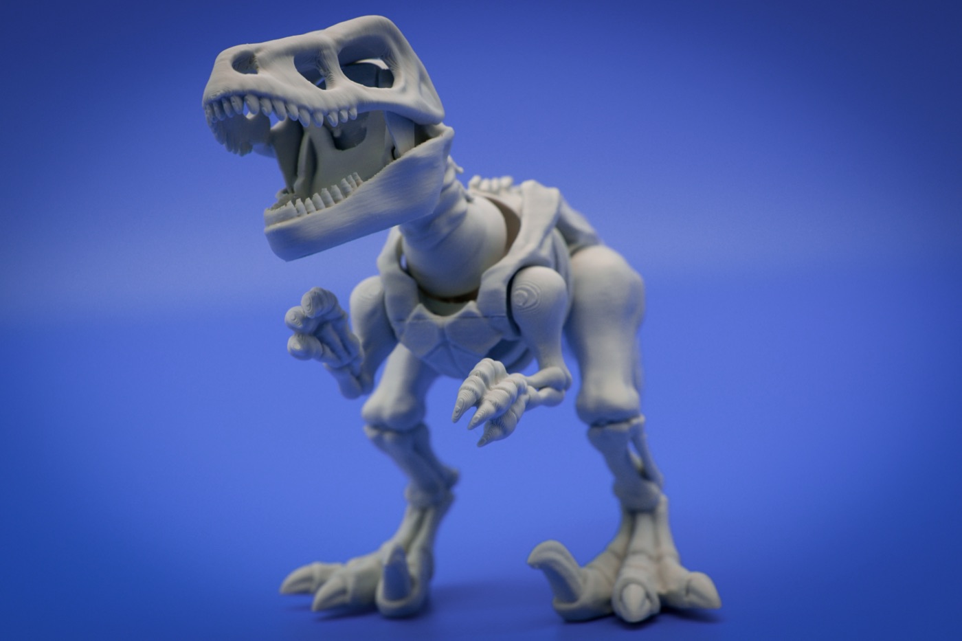 Velociraptor Skeleton, articulated 3D print