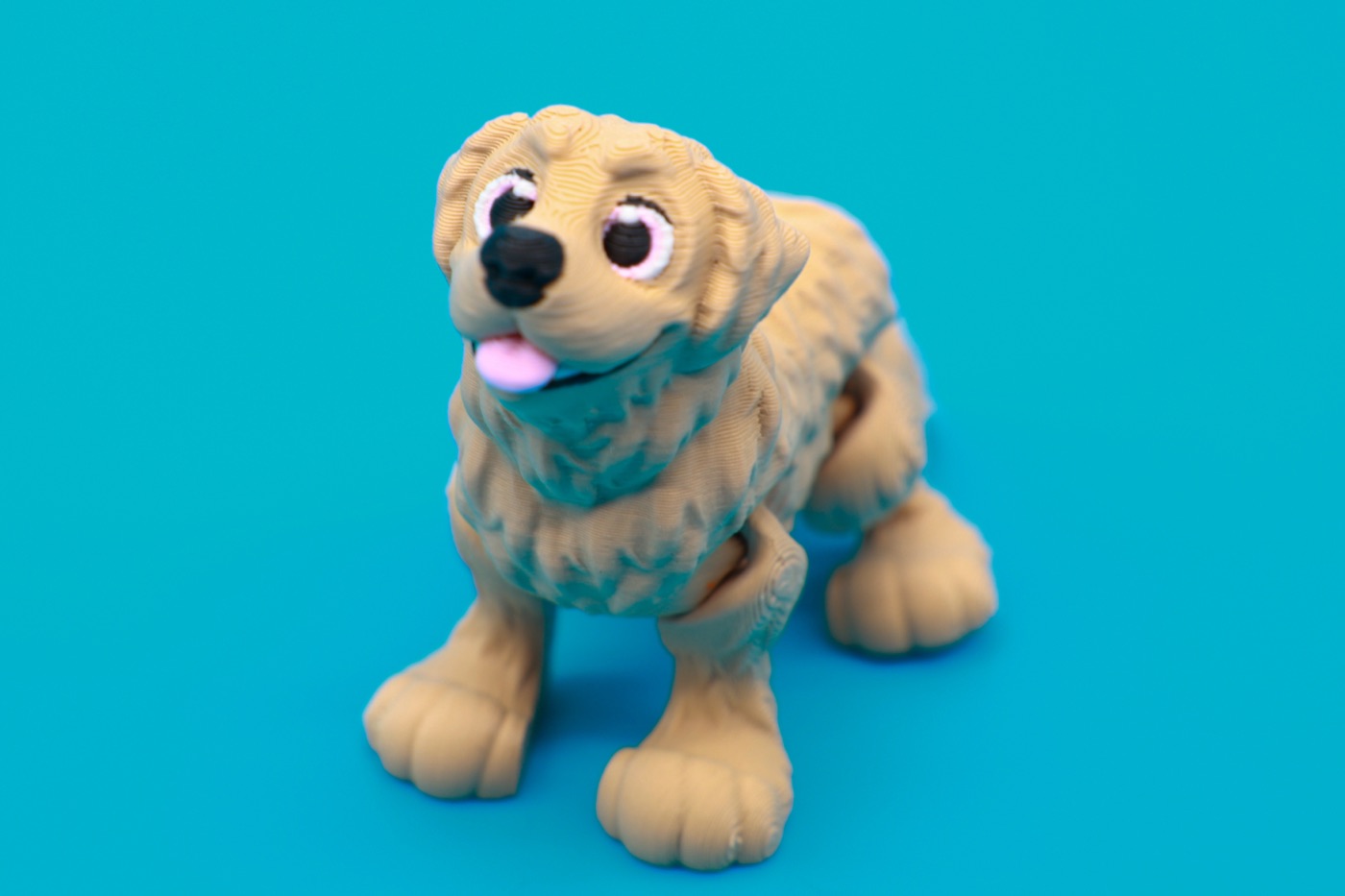 Articulated Golden Retriever print