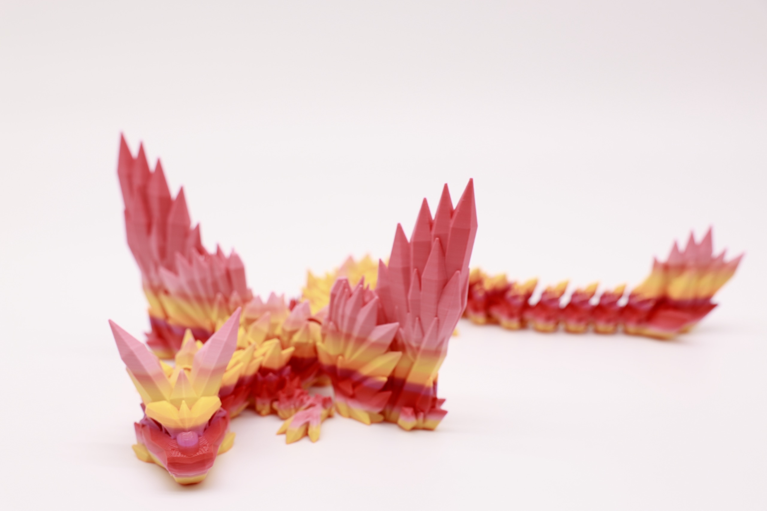 Large Wing Dragon with sweeping crystal wings
