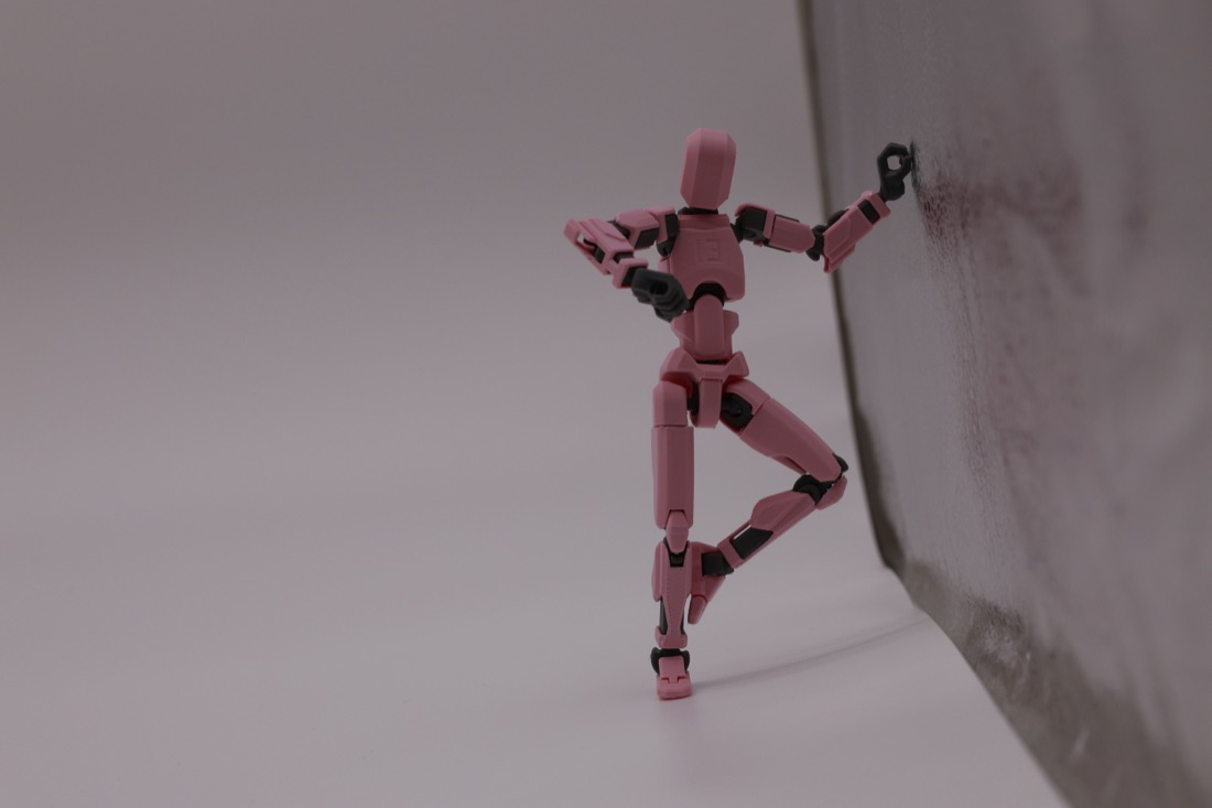 Dummy13 striking a dance pose