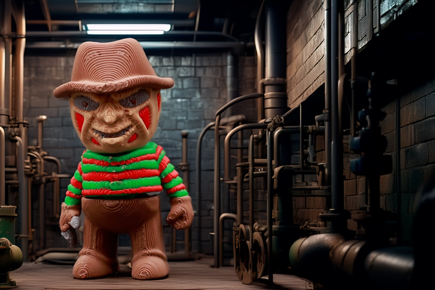 Freddy figure, 3D printed