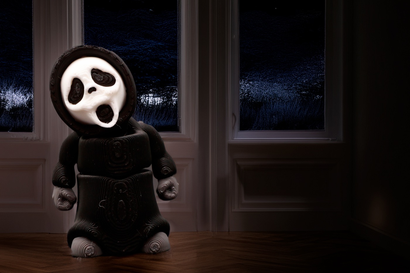 Ghost Face figure, 3D printed