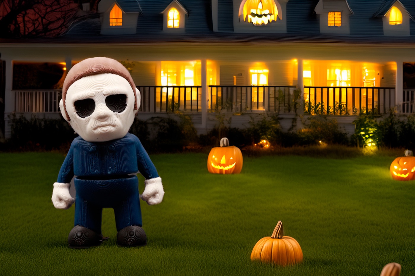 Michael Myers figure, 3D printed