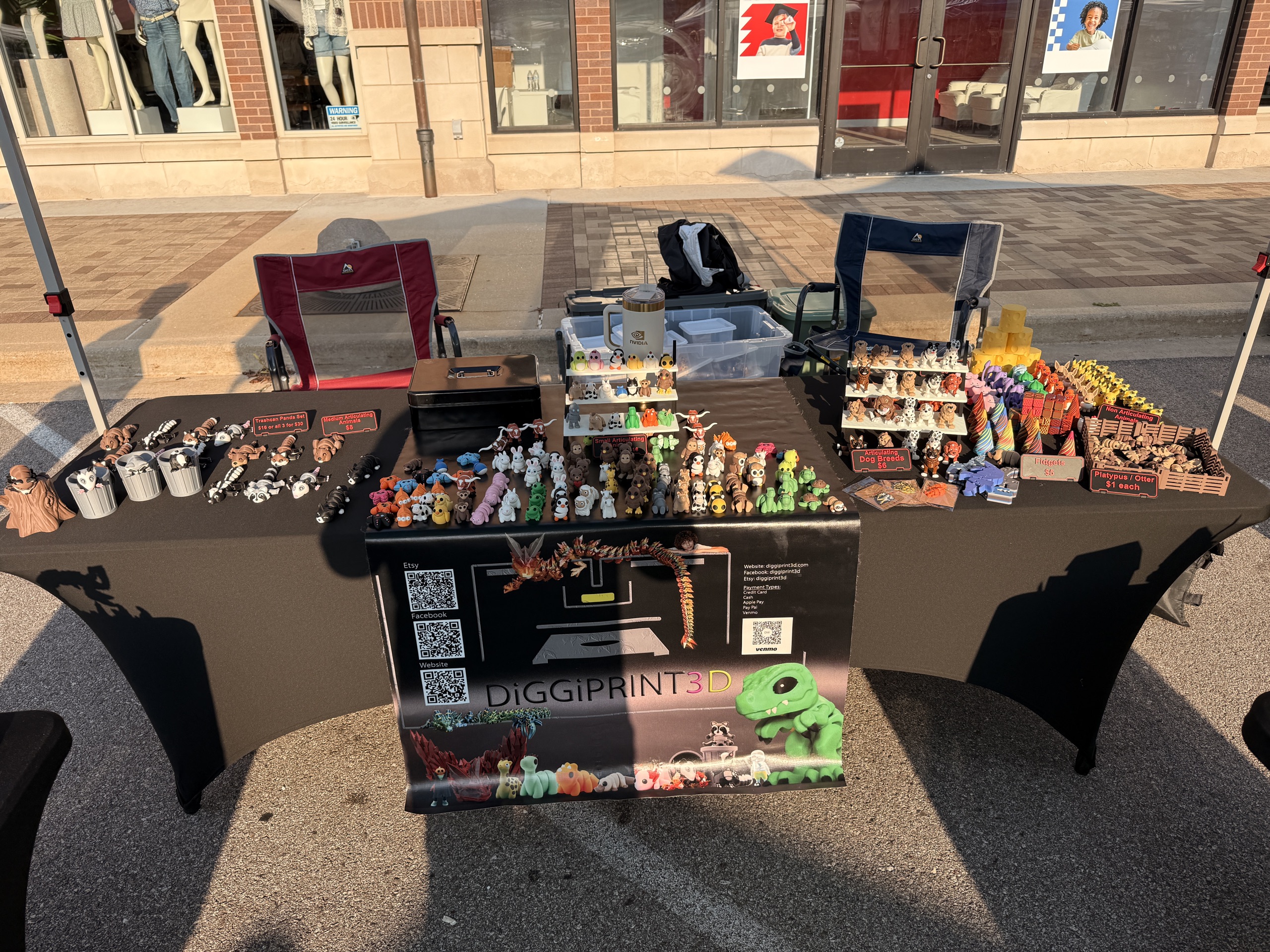 The DiGGiPRINT3D market table