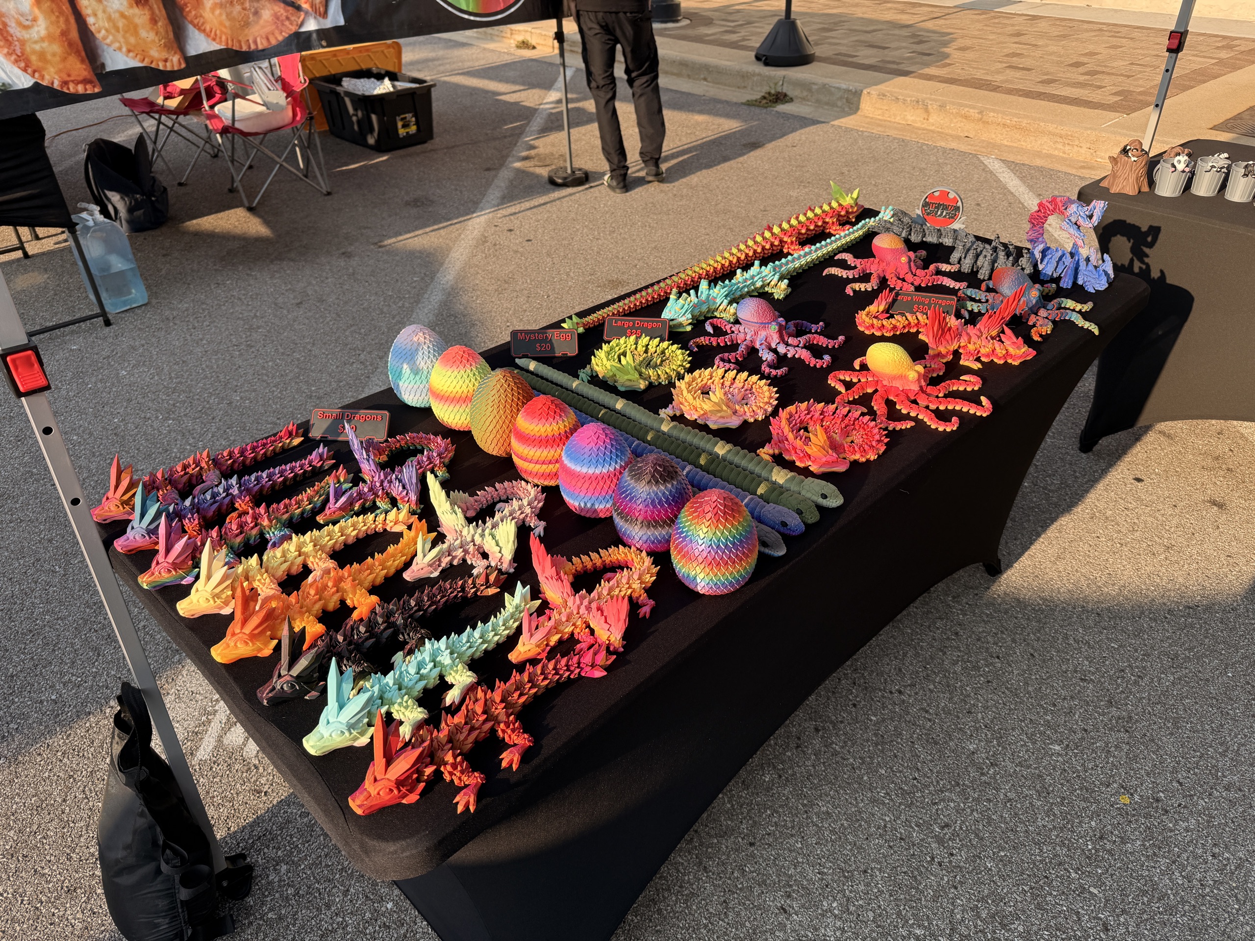 The DiGGiPRINT3D booth at the farmers market